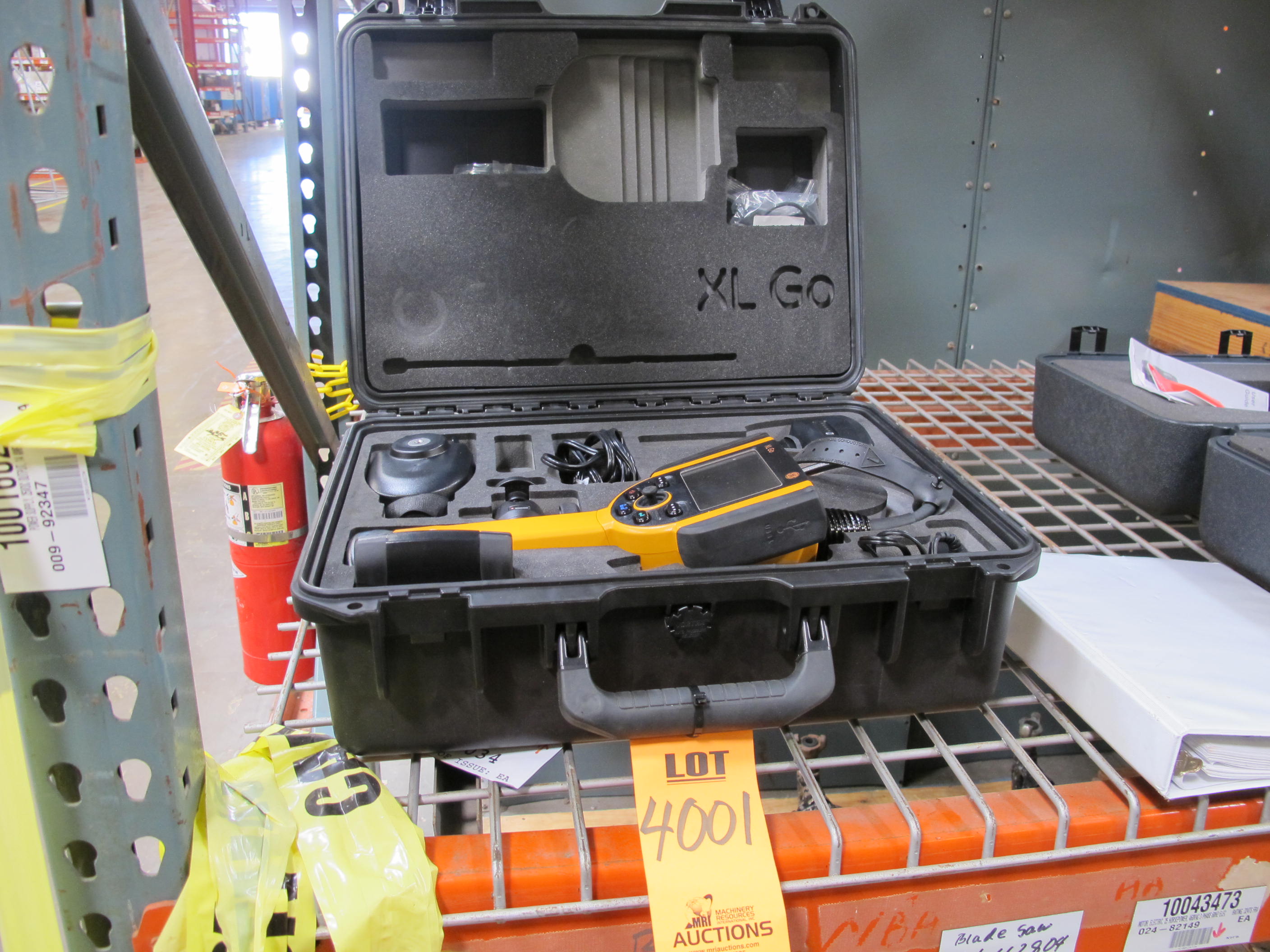 GE INSPECTION TECHNOLOGIES XL GO+ VIDEO PROBE, JOYSTICK CONTROL, LCD MONITOR 9.4 CM, MODEL # XLGOA8430. LOADING & HANDLING FEE $5-4001